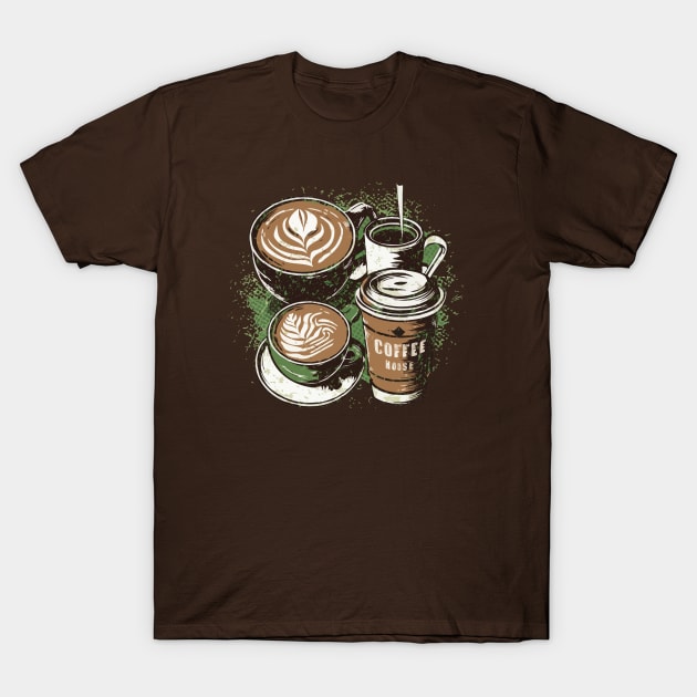 Coffee House Favorites T-Shirt by BuzzArt